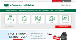 Desktop Screenshot of e-finance-reality.cz