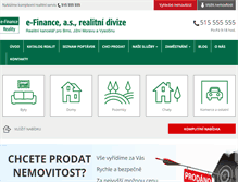 Tablet Screenshot of e-finance-reality.cz